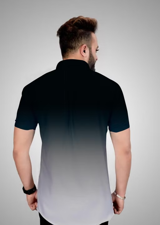 SALE PRICE LIVE ORDER NOW !! Men's Premium Lycra Casual Half Sleeve Shirt - Image 2