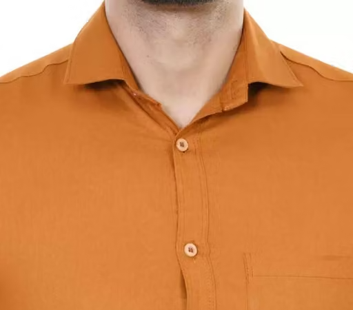 Youth First Men's Solid Spread Collar Brown Shirts Pack 2 - Image 2