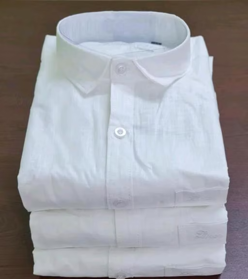 Premium Quality Cotton Linen Shirt for Men - White (Pack of 1 Shirt) - Image 2