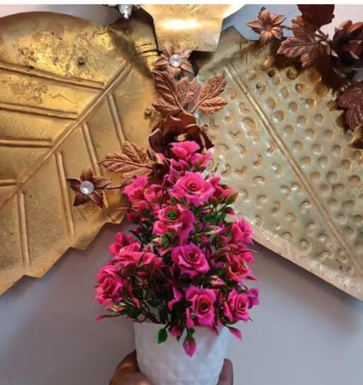 DM enterprise artificial bonsai plant, artificial flowers plant artificial decorative plant home office indoor and outdoor decoration purpose set of 02 - Image 3