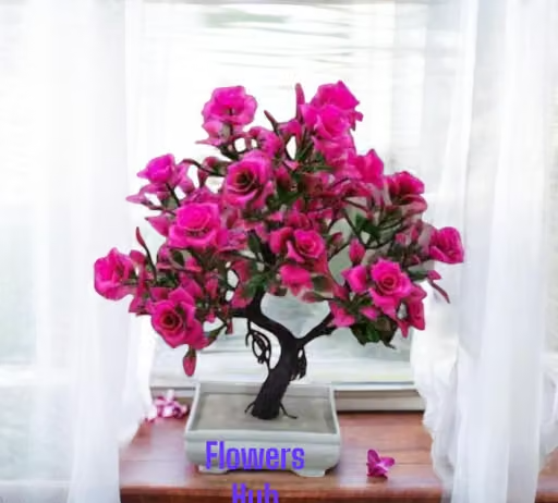 artificial rose plant Home office indoor and outdoor decoration purpose set of 01 - Image 3