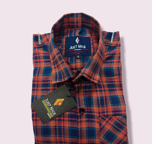 ts fashion men's Regular Fit Casual Check Shirts Cotton Full Sleeves (Check Shirt for Men) - Image 2