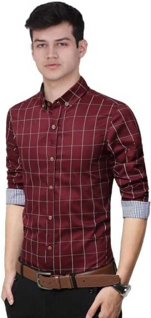 Toroly Treading SATIN Check Full Sleeve Mens Shirt - Image 3