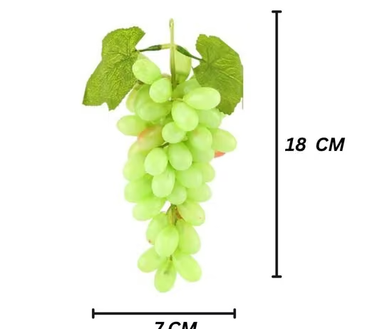 Artificial Hanging Grapes with Leaves for Home, Garden, Car, Events, Fruit Shop, Basket, Bowl, Photography, Dining Table and Events Decoration - 18 CM - (36 Tips) Pack of 1 - Image 2