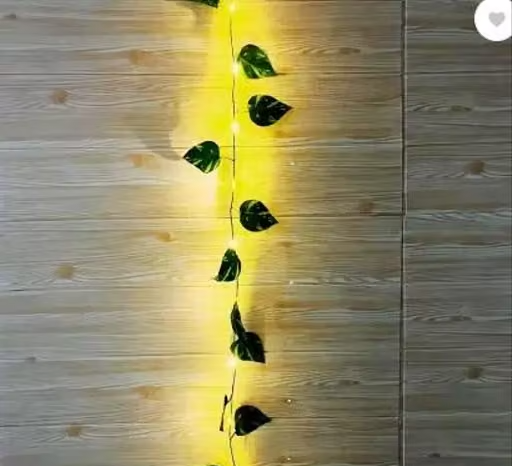 Decor's 7 feet Money Plant string with Warm Light (Pack of 2) Artificial Plant (213 cm, Green) - Image 2