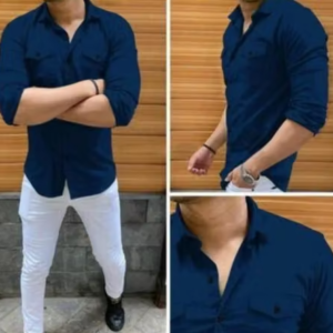New man's double pocket shirt