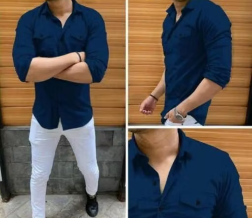 New man's double pocket shirt