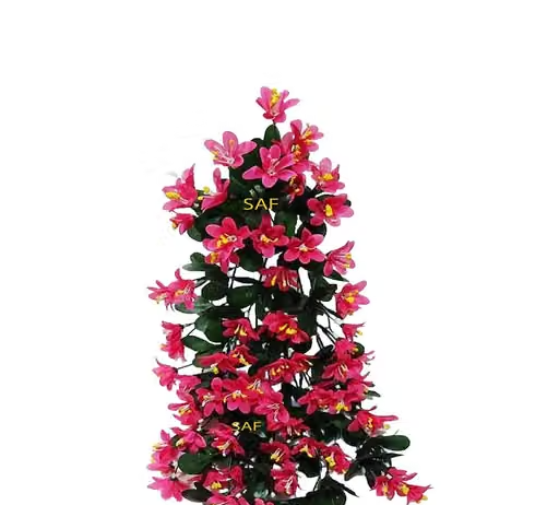 SAF Pink Orchids Artificial Flower (25 inch, Pack of 2) - Image 2
