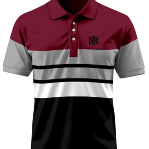 Mameru Cotton Blend Regular Fit Colorblock Half Sleeves Men's Casual Shirt - Maroon ( Pack of 1 )