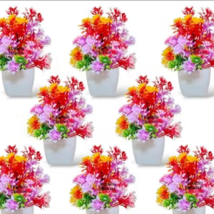 ARISE CREATIONS: set of 8 artificial bonsai wild plants pack of - 8 size ( 15 cm )