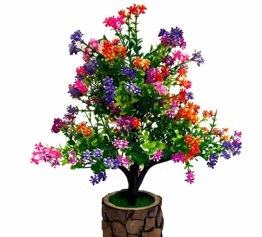 Ryme Artificial Plant With Wooden Pot/Vase For Home Office Decoration