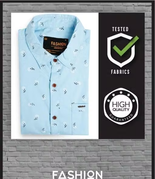 Fashion By Stacktrail 100% Cotton Casual Laffer Print Shirt For Men - Image 3