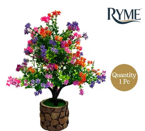 Ryme Artificial Plant With Wooden Pot/Vase For Home Office Decoration - Image 3