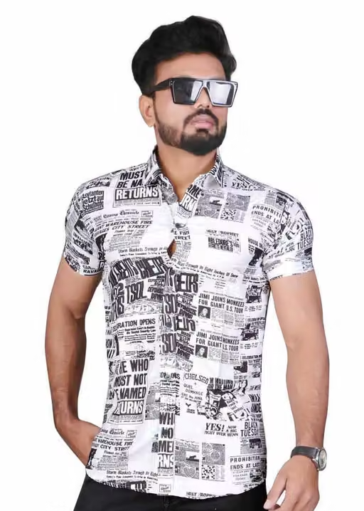 MENS HALF SLEEVE LYCRA SHIRT Men's Shirts || Tropical Printed Shirts for Men || Summer Wear Shirt for Men || Perfect for Outing || Vacation || DateWear Shirt for Boys || printed shirt||solid striped shirt||floralprinted shirt||trendyshirt||shirt for men