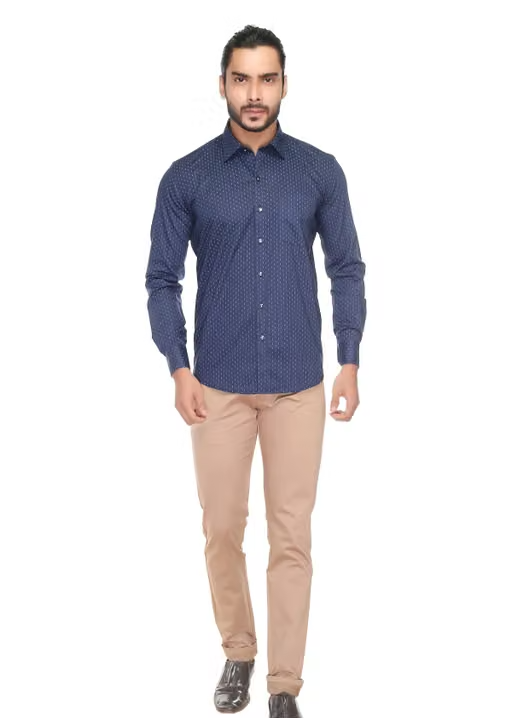 DOFIN Men's Printed Formal Shirt