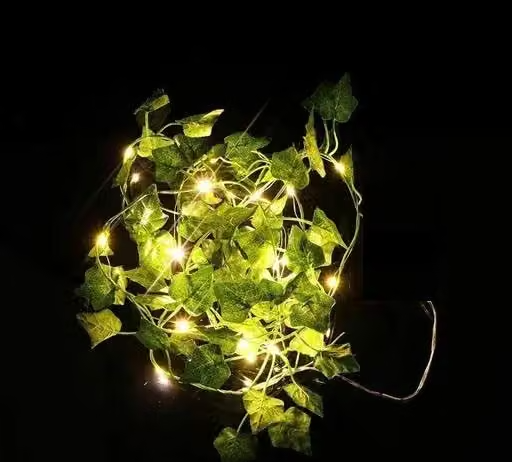 7Feet Money Plant Home Décor String Lights | Battery Operated Waterproof Lights | Vine Garland Hanging for Wall, Bedroom, Window, Wedding, Festival, Party ( Warm White) - Image 4
