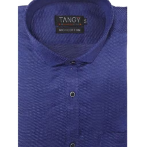 Tangy Men Wear Full Sleeves Party Wear Self Weaved Shirt