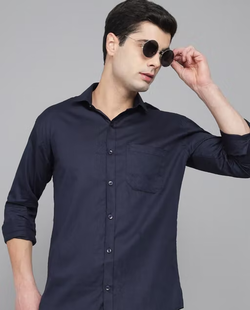 johny hills Mens Causal|Formal shirt|cotton blend|Combo{Pack of 2} - Image 2