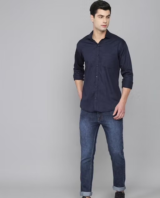 johny hills Mens Causal|Formal shirt|cotton blend|Combo{Pack of 2} - Image 4