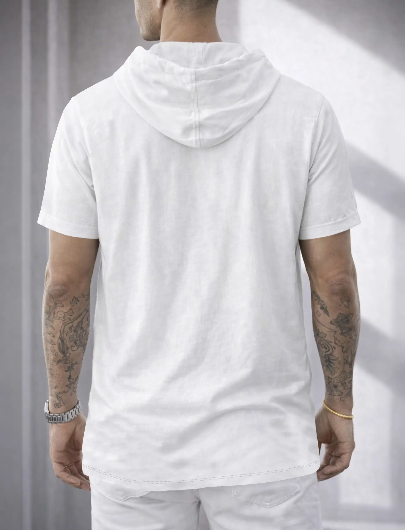 Eyebogler Cotton Blend Regular Fit Solids Half Sleeves Men's Casual Shirt - White ( Pack of 1 ) - Image 2