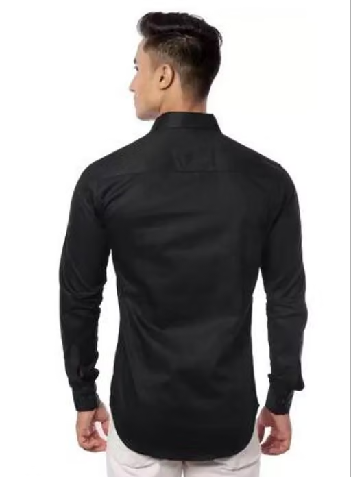 MEN'S CASUAL BLACK SHIRT - Image 2
