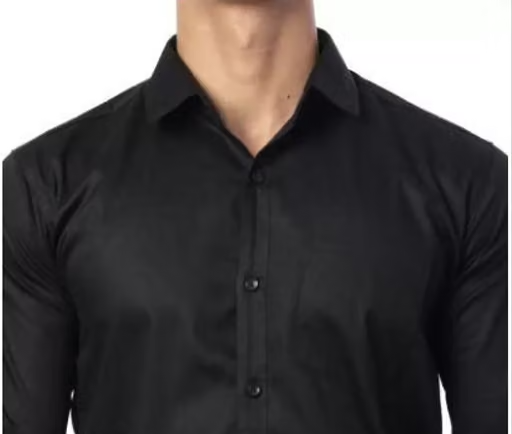 MEN'S CASUAL BLACK SHIRT - Image 3