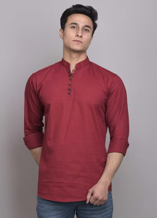 Men Solid Pure Cotton Shirt