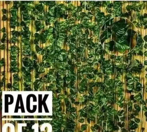 Dev Creation Artificial Garlands Money Plant set of 12 pc