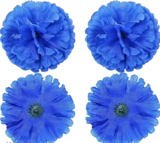 Kps Enterprises Beautiful Artificial Flowers Blue Carnation Flowers for Decorating Purposes and DIY, Crafting, Home Decor, Festival, Pooja Room Decoration ,Potpourri, Flowers For Decorations On Ganpati Pooja Ganesh Chaturthi Rakshabandhan Festivals (30pcs) - Image 3