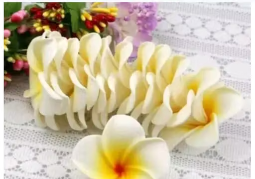 Black Pari 8. Pcs Artificial Fake Floating Flowers for Decoration, Pooja Thali,Festival & Events, Home, Table, Bedroom, Pooja Room, DIY Craft - Image 3