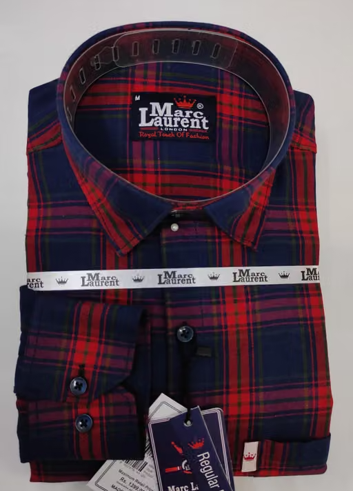 Pretty cotton Branded check shirt, Full Sleeves