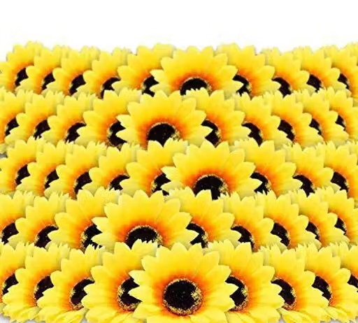 artificial sunflower for home , wedding , party decoration (pack of 50)