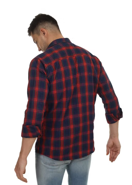Pretty cotton Branded check shirt, Full Sleeves - Image 2