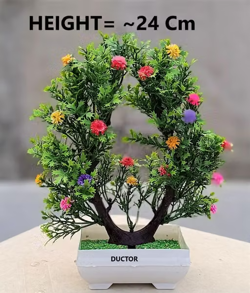 Unique Design Artificial plant With Pot , Best Design For Home Decoration , Table Top Living Room , Office Table , Dining Table . H~ 22cm - Image 2