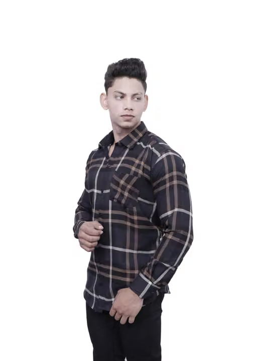 Brown Casual Checks - Image 2