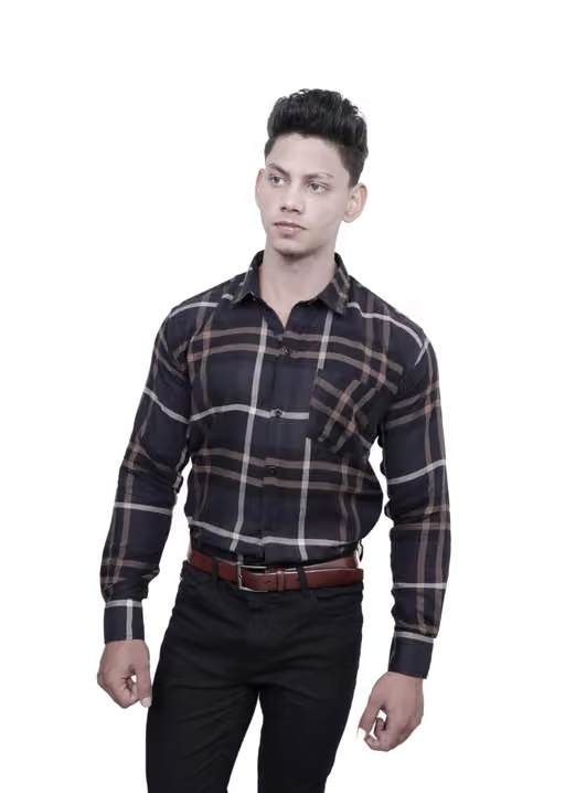 Brown Casual Checks - Image 3