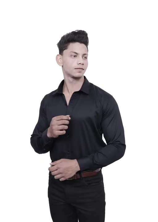 Men's Solid Slim Fit Casual Shirt