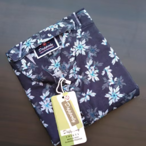 Dapperly Printed Half Short Kurta For Men