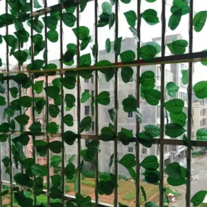 Daissy Raise Artificial Greenery Vines - Pack of 12 Money Plant Decorative Hanging Leaf Garlands for Home, Garden, and Wall Decor | Wall Decor Greenery | Fake Ivy Vines | Artificial Leaf Strings | Indoor Plant Decoration | Party Backdrop Leaves | Green Vines for Events | Hanging Ivy Decor