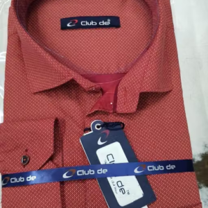 Red Printed Men's Shirt