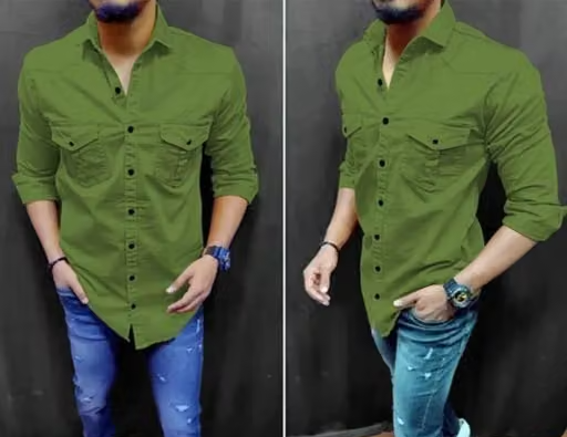 Double pocket casual Shirt For Men