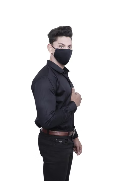 Men's Solid Slim Fit Casual Shirt - Image 3