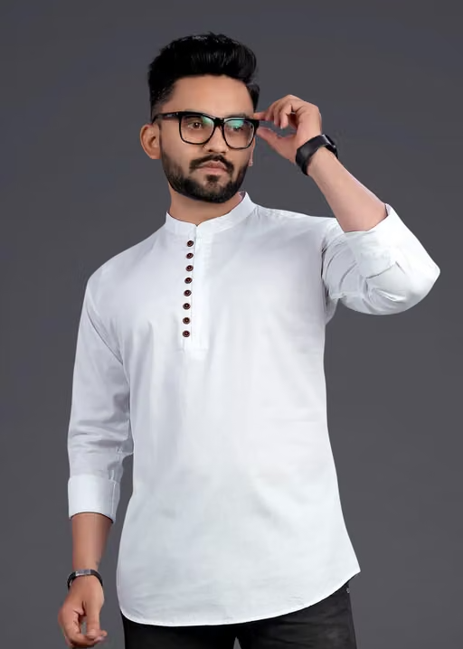 Men's Casual Pure Cotton kurta Shirt