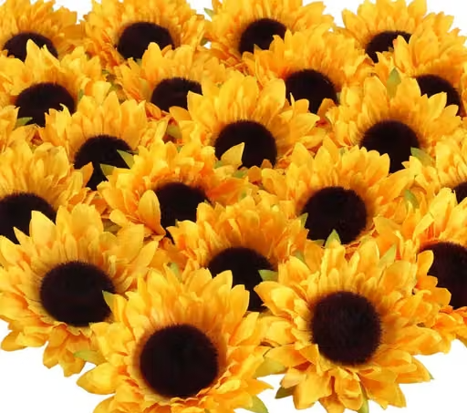 artificial sunflower for home , wedding , party decoration (pack of 50)
