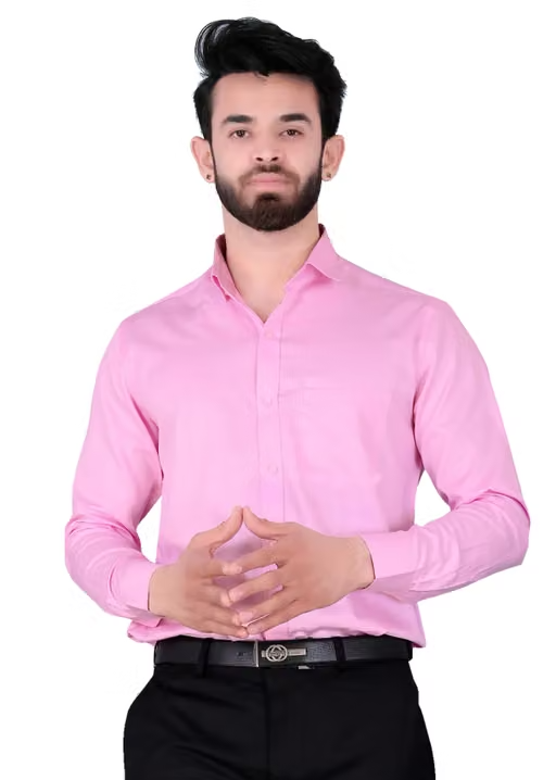 Reyansh Worldwide Men's Pure Gizza Cotton Primum Regular Fit Formal Shirt