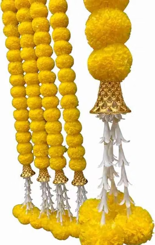 Artificial marigold ladi for office kitchen diwali party decoration etc. - Image 2
