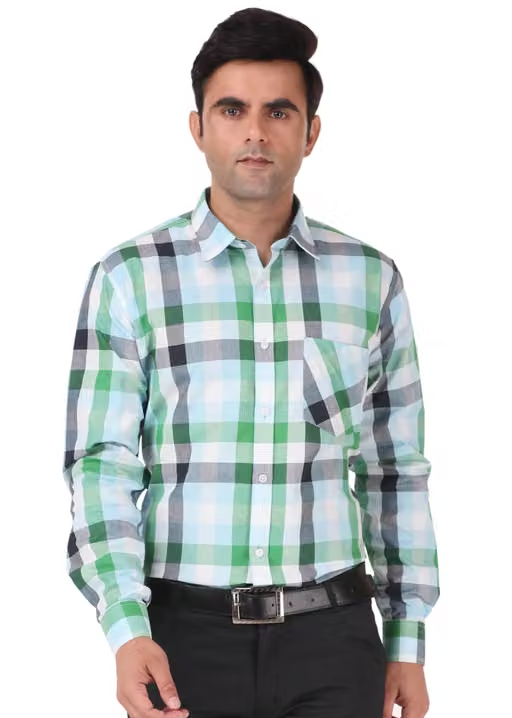 Premium Quality Casual Cotton Check Shirt Multicolor