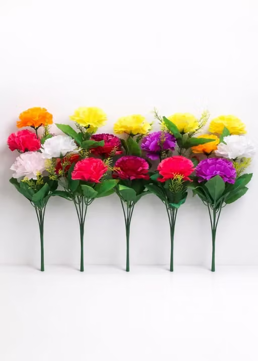 Artificial flower bonsai plant, artificial flowers plant artificial decorative plant home office indoor and outdoor decoration (Pack of 05)