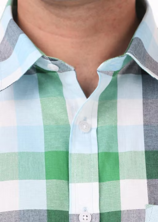 Premium Quality Casual Cotton Check Shirt Multicolor - Image 4