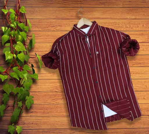 STRIPED COTTON SHIRTS FOR MEN